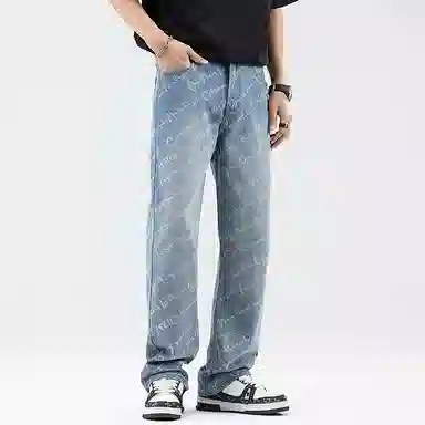 Baomika Retro Straight Jeans