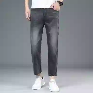 宝米卡 直筒舒适透气牛仔裤 男款