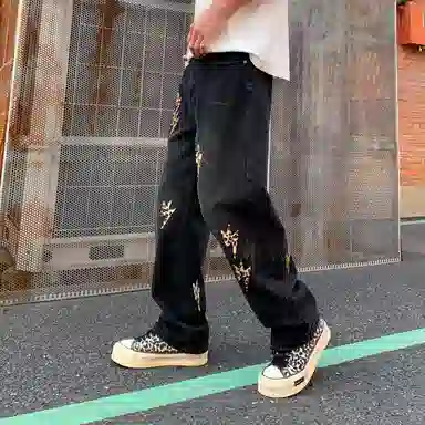 Baomika Retro Lightning Jeans