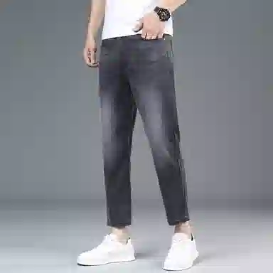 宝米卡 直筒舒适透气牛仔裤 男款