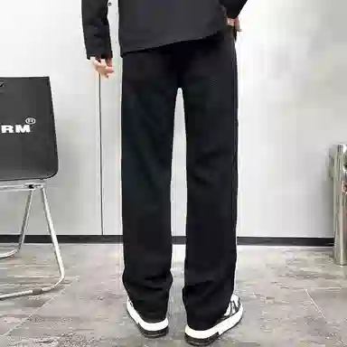 宝米卡 宽松百搭潮牌休闲舒适长裤牛仔裤 男女同款