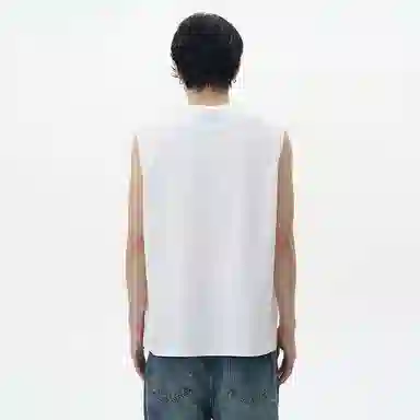 美式凉感休闲坎肩宽松纯色简约百搭日常时尚个性舒适背心 男女同款