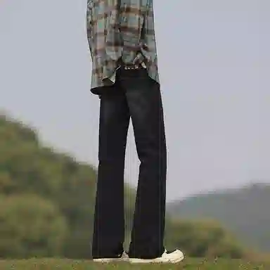 宝米卡 高街直筒百搭牛仔裤 男女同款