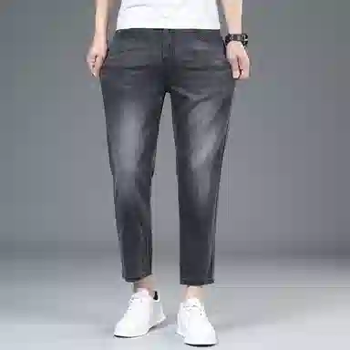 宝米卡 直筒舒适透气牛仔裤 男款