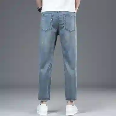 宝米卡 直筒舒适透气牛仔裤 男款