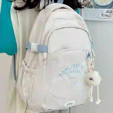 爱尔绅特 清新日系校园时尚可爱百搭 尼龙 双肩包 男女同款情侣款 多色