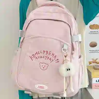 爱尔绅特 清新日系校园时尚可爱百搭 尼龙 双肩包 男女同款情侣款 多色