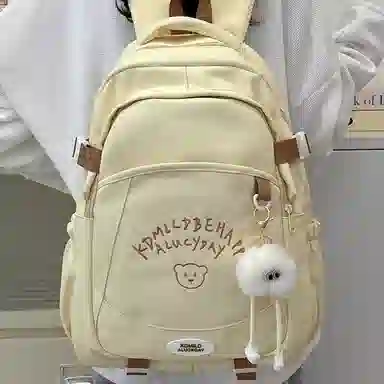 爱尔绅特 清新日系校园时尚可爱百搭 尼龙 双肩包 男女同款情侣款 多色