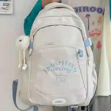 爱尔绅特 清新日系校园时尚可爱百搭 尼龙 双肩包 男女同款情侣款 多色