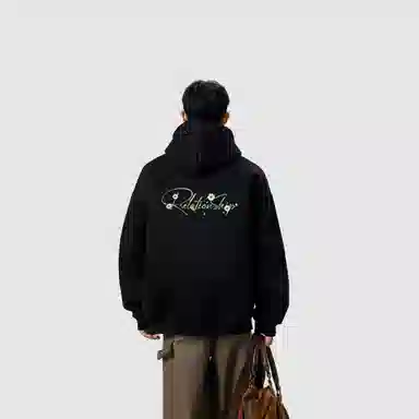 棉基因 早秋男生帽子高街职场清新简约学生潮牌经典国潮辣妹韩系女痞帅青少年穿搭复古潮男装户外通勤慵懒风基础款打底连帽卫衣 男女同款