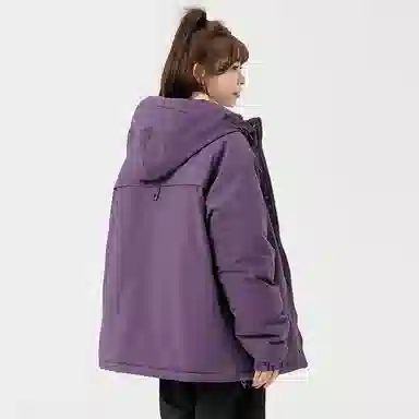 Cotton Gene Winter Multi-Pocket Zipper Baseball Jacket