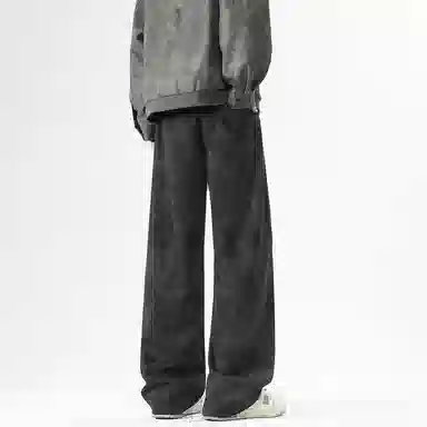 棉基因 春季扎染脏脏裤冲裤速干纯棉潮男绑带系绳微弹水洗长裤登山爬山健身跑步直筒裤工装裤 男女同款