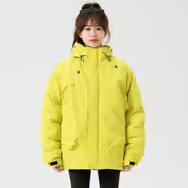 Cotton Gene Winter Multi-Pocket Zipper Baseball Jacket