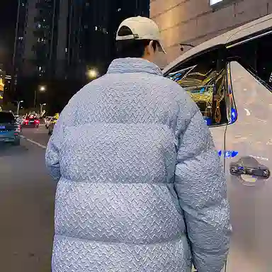 棉基因 冬季千鸟格纹理感加绒优质棉棒球服保暖高个小个子日系男简约潮流夹棉袄子美式高街工装风青少年职场通勤学院风棉衣外套 男女同款