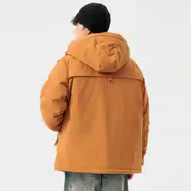 Cotton Gene Winter Multi-Pocket Zipper Baseball Jacket