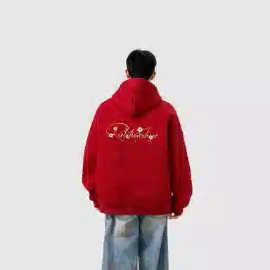 棉基因 早秋男生帽子高街职场清新简约学生潮牌经典国潮辣妹韩系女痞帅青少年穿搭复古潮男装户外通勤慵懒风基础款打底连帽卫衣 男女同款