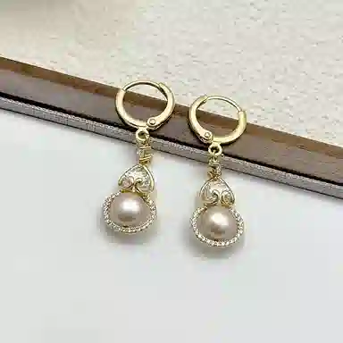 双生恋 【福禄】葫芦小众设计感百搭时尚精致日常通勤约会轻奢高级感 铜 耳环 女款