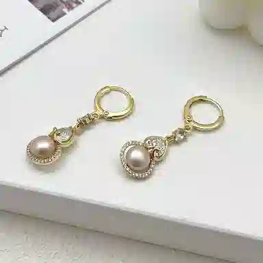 双生恋 【福禄】葫芦小众设计感百搭时尚精致日常通勤约会轻奢高级感 铜 耳环 女款