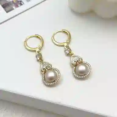 双生恋 【福禄】葫芦小众设计感百搭时尚精致日常通勤约会轻奢高级感 铜 耳环 女款