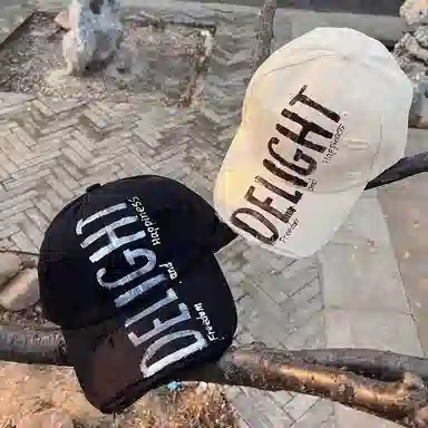 浪莎 时尚涂鸦字母破洞潮流风 棉 鸭舌帽 男女同款情侣款