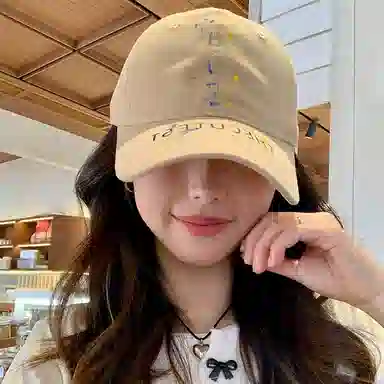 浪莎 时尚漆面字母休闲百搭 棉 鸭舌帽 男女同款情侣款