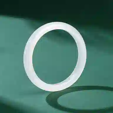 【点收藏 赠素圈镯子】 宝致 荔枝纹白月光清冷优雅国潮古风一步一响叮当美人贵妃镯 气质高级感温婉 玉髓 手镯 女款