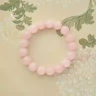 品彩 轻奢高级感 气质时尚 招桃花 好运 正缘桃花 时来好运 水逆退散 粉水晶 手串 女款