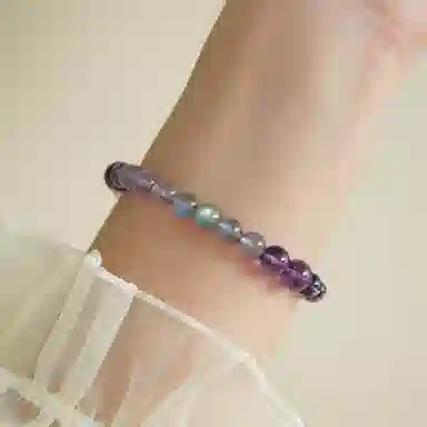 轻奢高级感 气质时尚 简约百搭 拼色 品彩 好运 诸事顺利 福气满满 一帆风顺 紫水晶 手串 女款