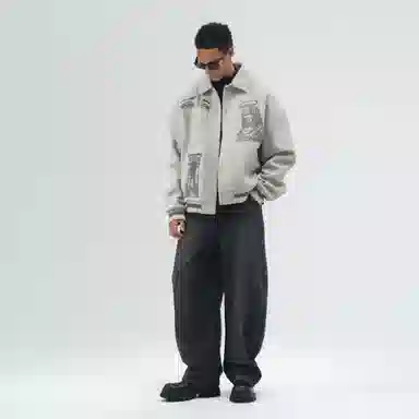 BD.POWER UP+ 680G Wool Baseball Jacket