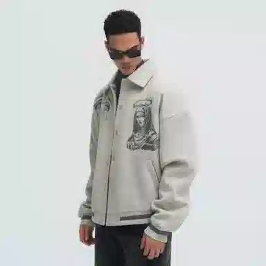 BD.POWER UP+ 680G Wool Baseball Jacket