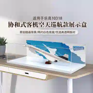 LIGHT YOUR BRICKS 10318 Concorde Display Case