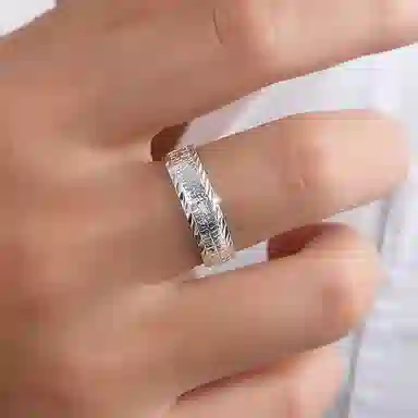 OGDAID Classic Silver Ring