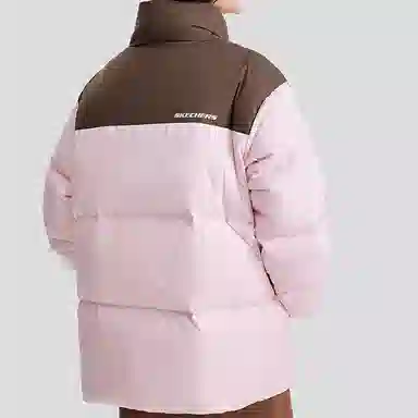 Skechers Down Jacket Grey Pink
