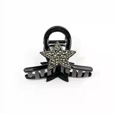 卡铂雅 黑色宝石复古休闲 潮流设计极简高级感港风气质 发夹 女款