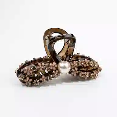 卡铂雅 棕色潮流潮流设计极简高级感港风气质休闲韩版 发夹 女款