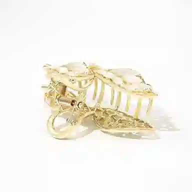 卡铂雅 金色休闲设计港风气质复古极简高级感 发夹 女款