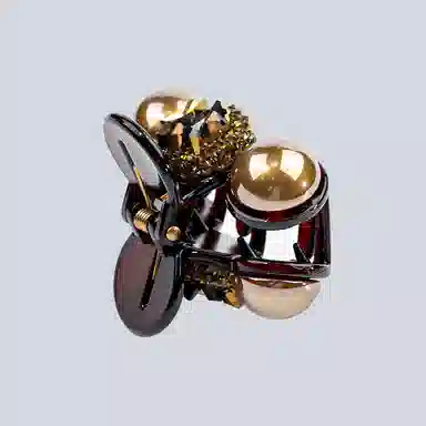 卡铂雅 香槟潮流设计港风气质复古极简高级感 亚克力 发夹 女款