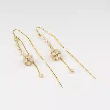 卡铂雅 金色 潮流轻奢潮流设计极简高级感港风气质 铜 耳环 女款