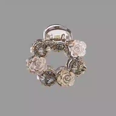 卡铂雅 香槟 潮流设计港风气质复古极简高级感发饰 发夹 女款 礼盒装