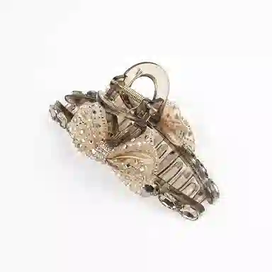 卡铂雅 金色休闲时尚潮流设计镶钻极简高级感港风气质 发夹 女款