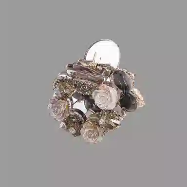 卡铂雅 香槟 潮流设计港风气质复古极简高级感发饰 发夹 女款 礼盒装