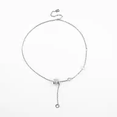 卡铂雅 银色高级感港风气质复古休闲高级感潮流设计 铜 项链 女款