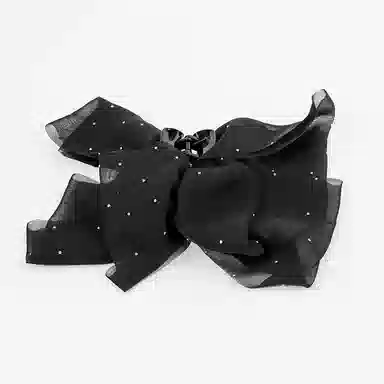 卡铂雅 黑色极简高级感港风气质复古休闲设计 橡胶 发夹 女款