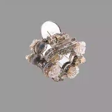 卡铂雅 香槟 潮流设计港风气质复古极简高级感发饰 发夹 女款 礼盒装