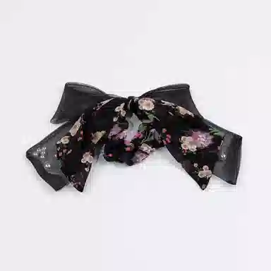 卡铂雅 日常搭配小丝巾长条扎发 装饰高级设计感 飘带绑包丝巾 发带 女款