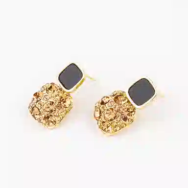 卡铂雅 金色极简高级感港风气质复古休闲时尚潮流设计 铜 耳环 女款