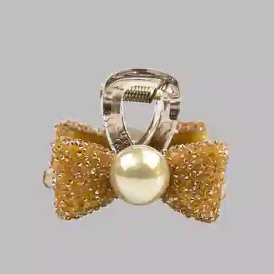 卡铂雅 香槟设计港风气质复古镶钻极简高级感 亚克力 发夹 女款