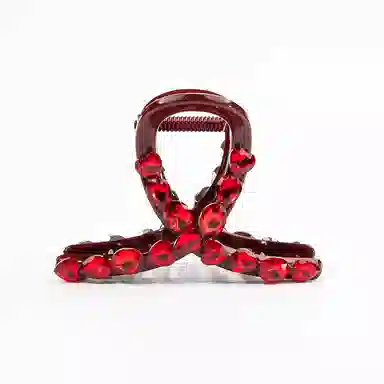 卡铂雅 红色气质复古休闲时尚潮流设计极简高级感港风气质 发夹 女款