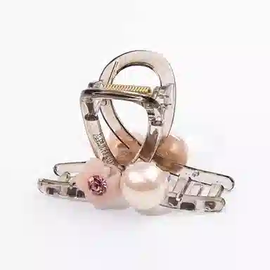 卡铂雅 粉色珍珠极简精致设计高级感港风气质轻奢韩版潮流 发夹 女款