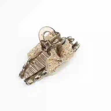 卡铂雅 金色休闲时尚潮流设计镶钻极简高级感港风气质 发夹 女款